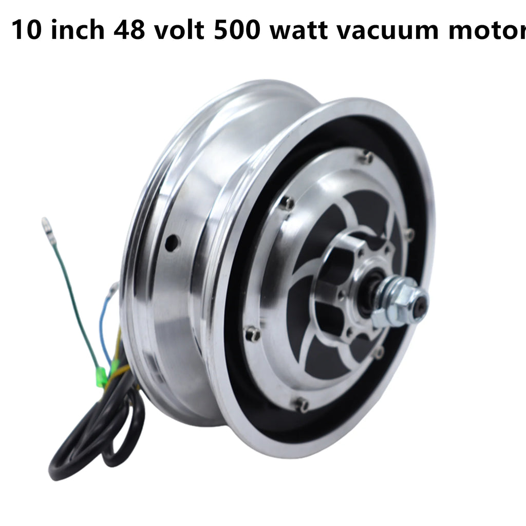 10 inches Electric Scooter Hub Motor 48V 500W Brushless Dis Brake Hub Motor E Bike Motor Replacement for KUGOO M4 / M4 PRO