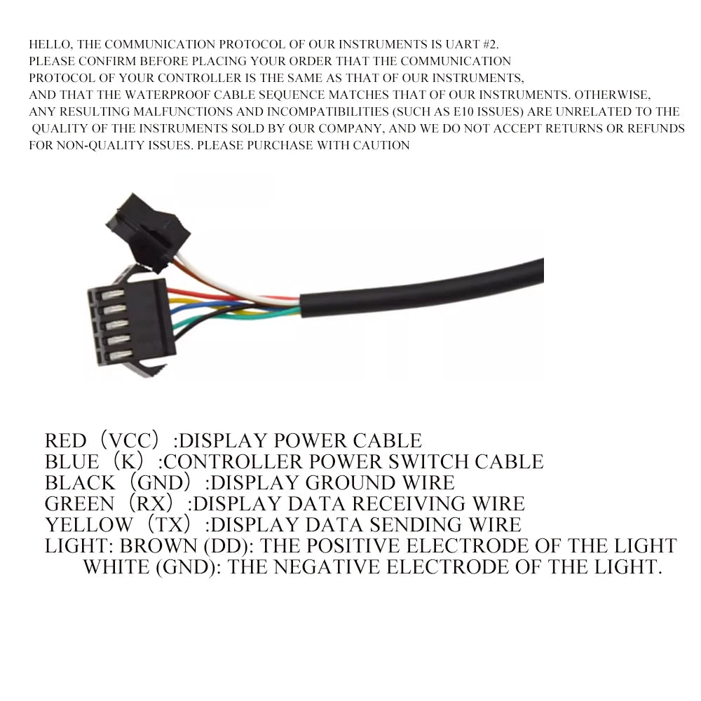 24V 36V 48V 52V 60V Escooter FC-100 LH-100 LCD Display Speedometer For Brushless Speed Controller LH100 Display