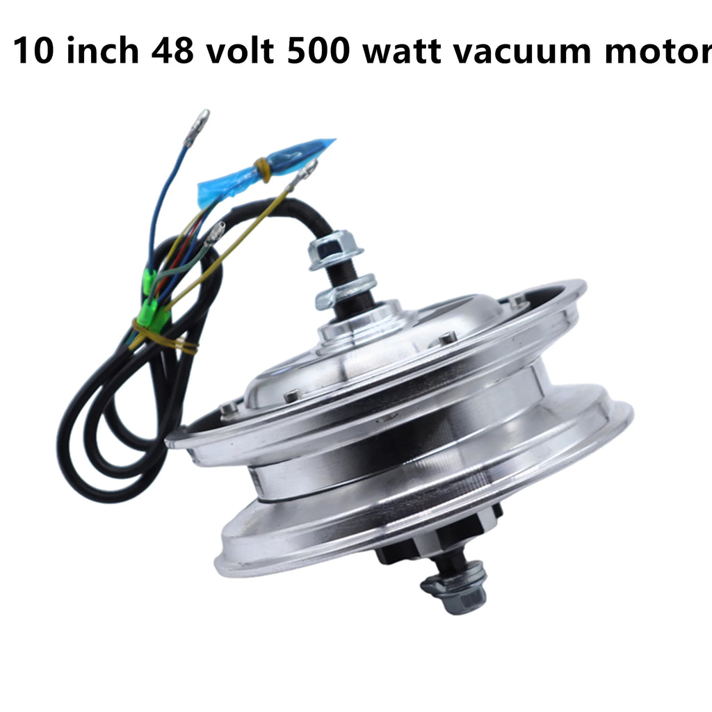 10 inches Electric Scooter Hub Motor 48V 500W Brushless Dis Brake Hub Motor E Bike Motor Replacement for KUGOO M4 / M4 PRO